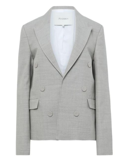 J.W. Anderson Wollen Blazer Met Dubbele Rij Knopen in het Gray