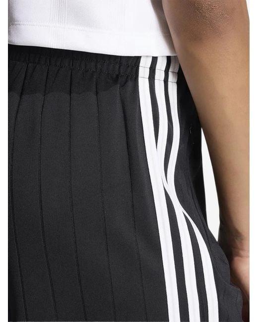 Adidas Black Pinstripe Firebird Shorts