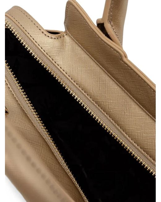 ARMANI EXCHANGE Metallic Logo-Plaque Cross-Body Bag