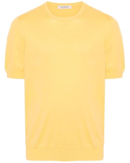 Fileria Pullover mit kurzen Ärmeln in Yellow für Herren