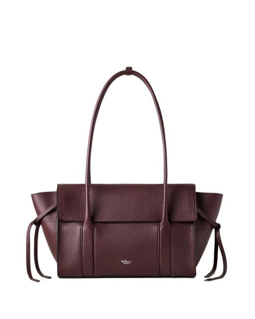 Mulberry Soft Bayswater レザーショルダーバッグ S Purple