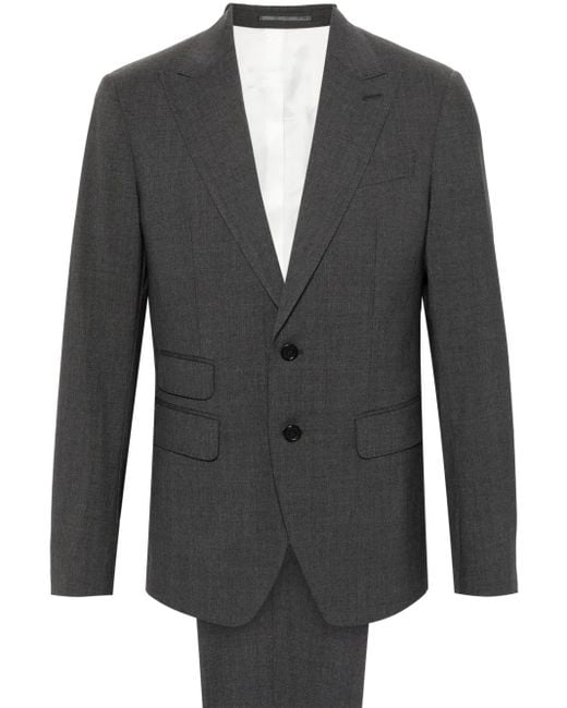 DSquared² Black London Single-Breasted Suit for men