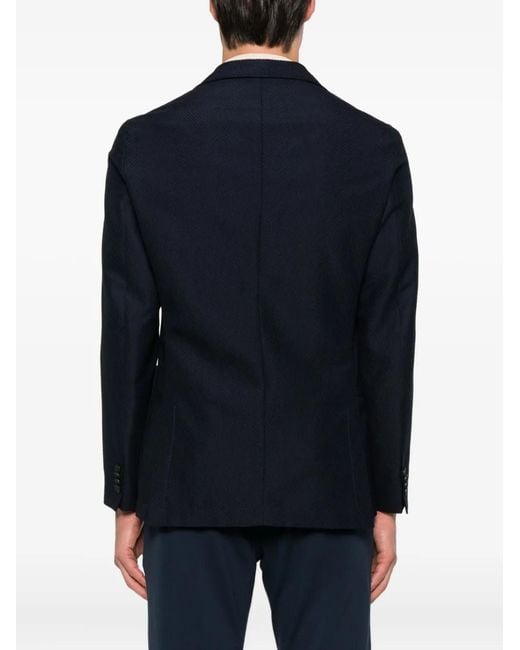 Boss Blue Double-Breasted Jacket for men