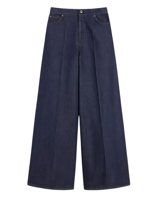 Max Mara トップステッチ ジーンズ Blue