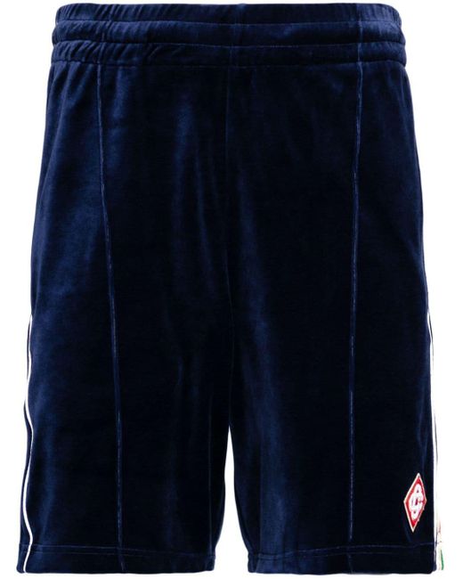Pantalones cortos de chándal Heart Monogram Casablancabrand de hombre de color Blue