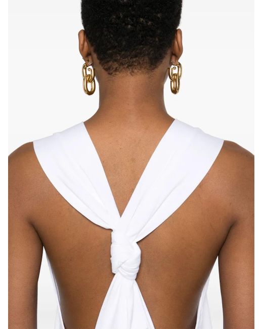 Loulou de Saison Rayna Midi-Jurk in het White