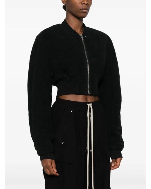 Rick Owens Black Collage Bomber Jacket