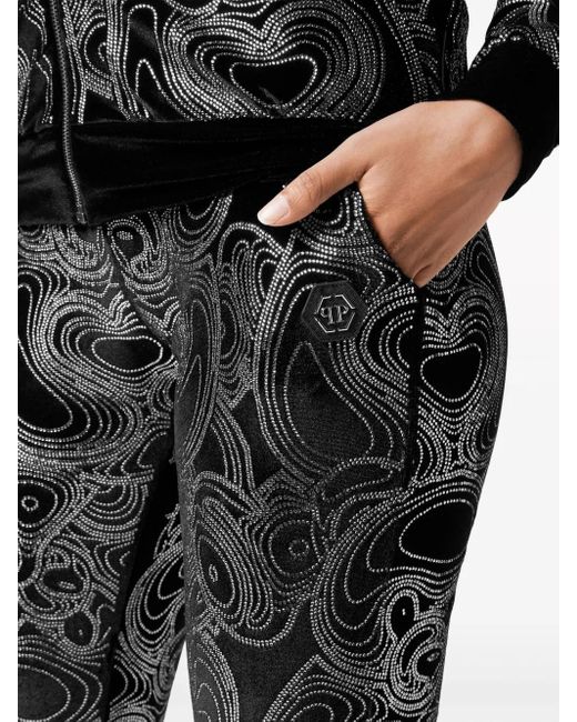 Philipp Plein Black Teddy Bear Tracksuit Set
