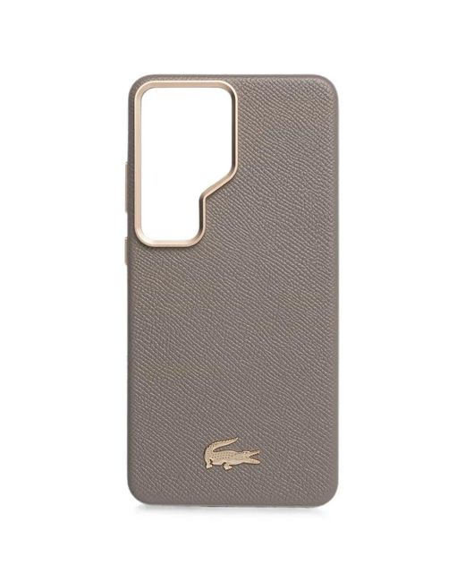 Lacoste Gray Coque De Samsung Galaxy S26 Ultra À Plaque Logo