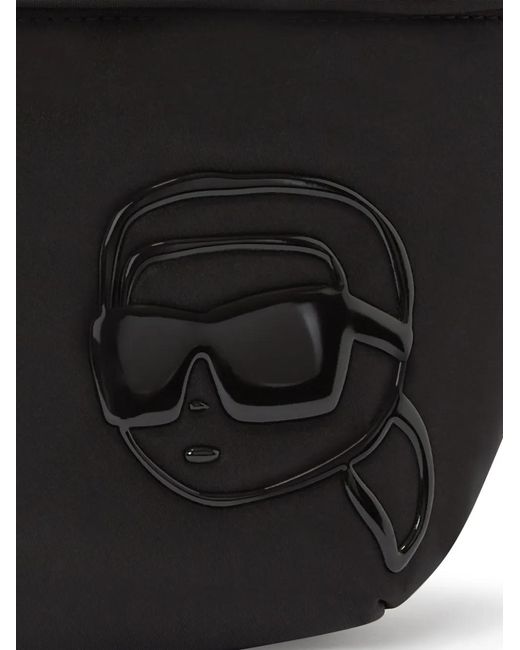 Karl Lagerfeld Ikon Heuptas Met Tonaal Design in het Black voor heren