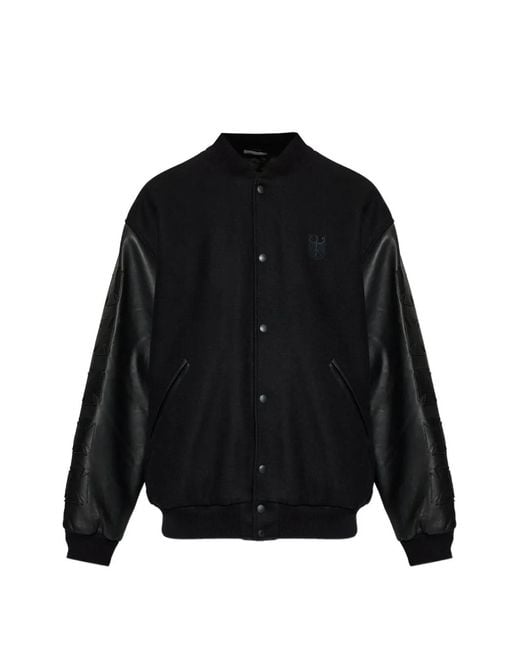 Vetements Black Veste Bomber À Étoiles Imprimées Embossée for men