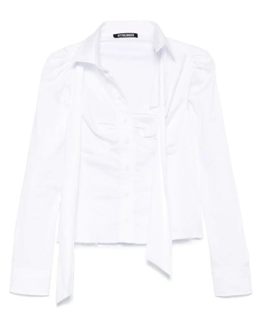 OTTOLINGER White Deconstructed Shirt