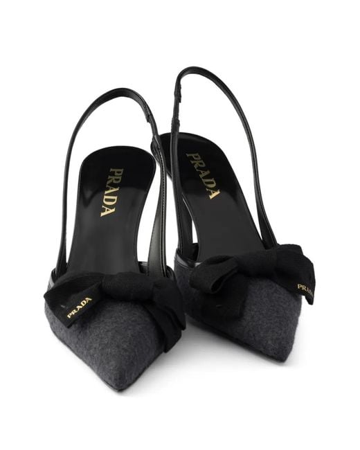 Prada Slingback Pumps in het Black