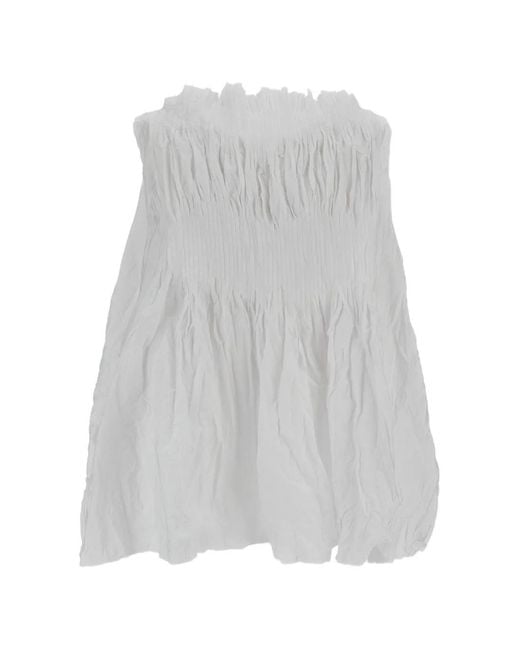 Daniela Gregis White Sleeveless Top
