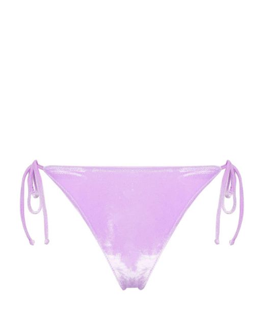 Mc2 Saint Barth Fluwelen Bikinislip in het Purple