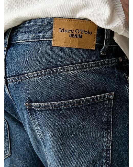 Marc O' Polo Blue Faded Straight-Leg Jeans for men