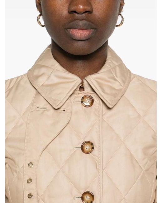 Burberry Gewatteerd Jack in het Natural