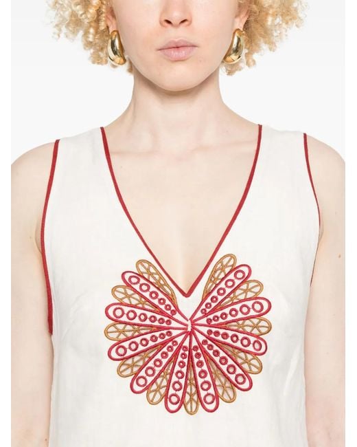 Robe Marys Tiles Richelieu À Coupe Mi-Longue Farm Rio en coloris White