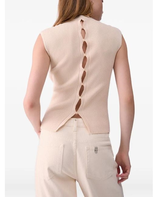 Liu Jo White Knitted Top