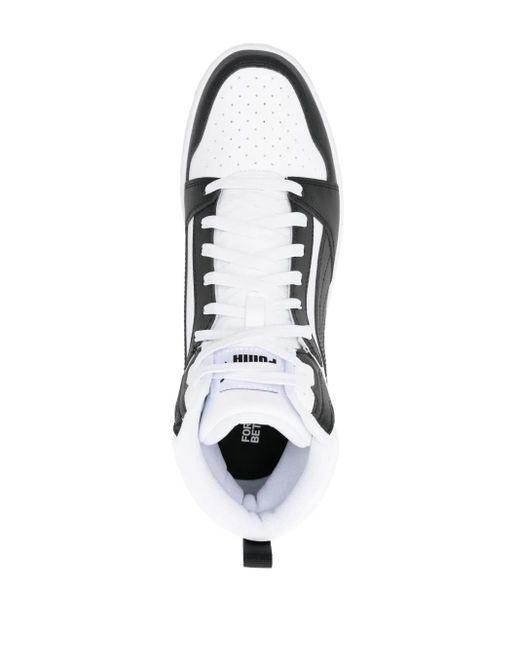 PUMA White Rebound Sneakers