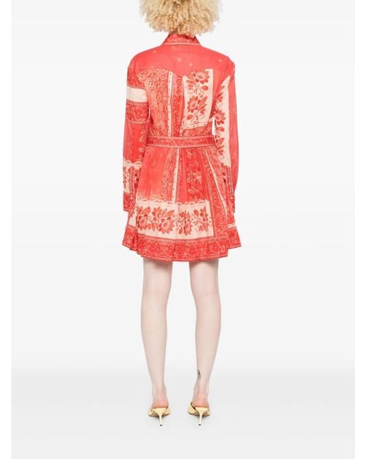 Zimmermann Lucky ミニドレス Red