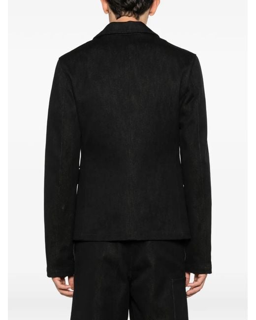 Rier Black Slim Blazer Jacket for men