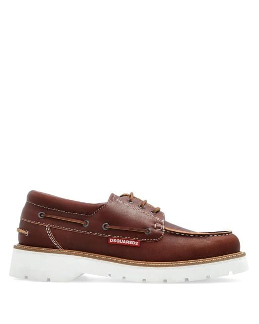 DSquared² Derby-Schuhe mit geriffeltem Saum in Brown für Herren