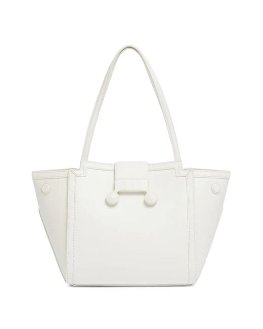 Marni White Riviera Structured Tote Bag