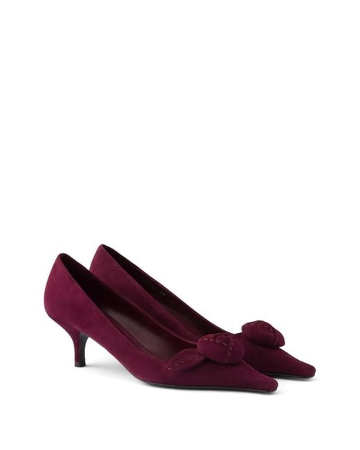 Prada Purple Suede Pumps