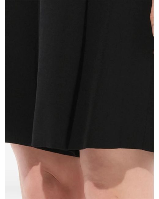 Givenchy Black Button-Detail Pleated Shorts