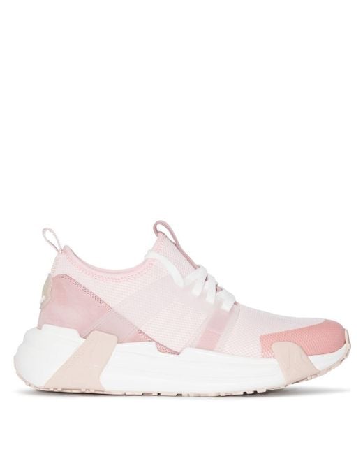 Moncler Lunarove Low-top Sneakers in Pink | Lyst UK