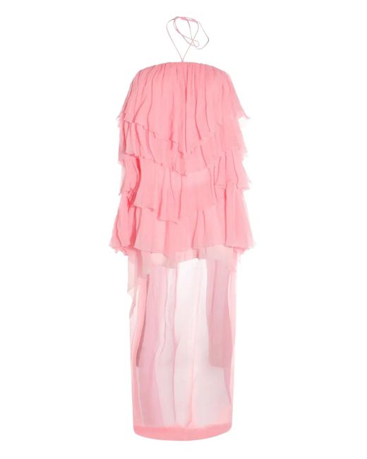 Blumarine Zijden Jurk in het Pink