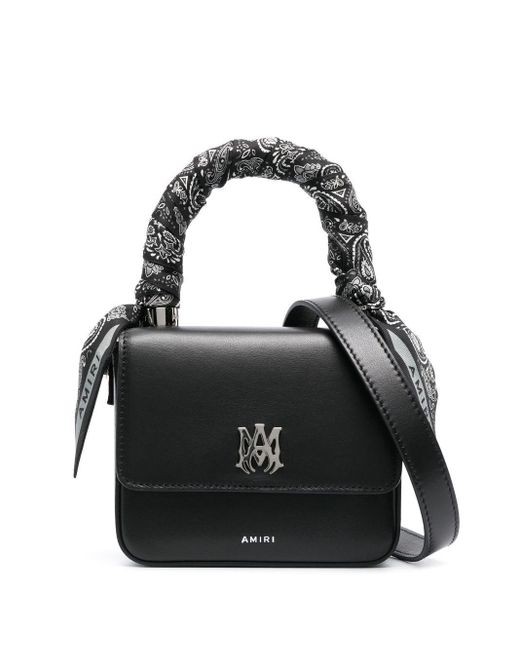 Amiri Black Micro M.a. Leather Mini Bag