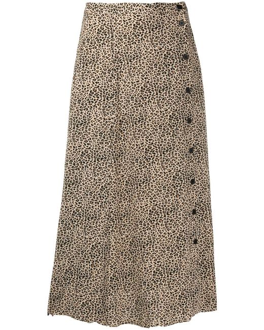 Zadig & Voltaire Brown June Leopard-print Skirt