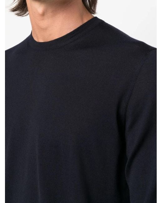 メンズ Giorgio Armani ラウンドネック プルオーバー Blue