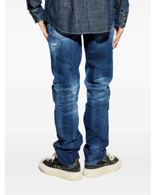 Pantalones Con Botones DSquared² de hombre de color Blue