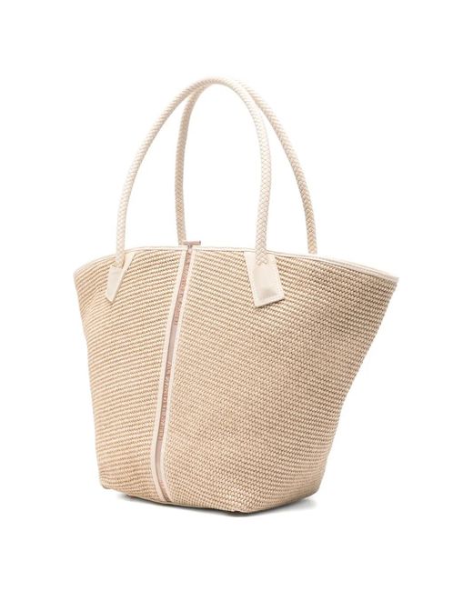 Alexander Smith Women's Natural Large Lauren Braided Tote Bag
