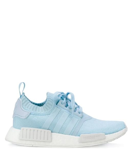 Adidas Blue Nmd_R1 Primeknit "Ice" Sneakers