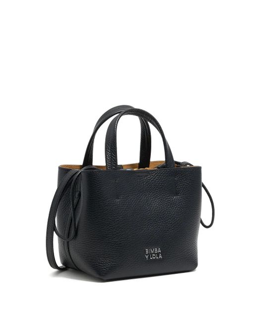 Borsa Tote Chihuahua Mini di Bimba Y Lola in Black