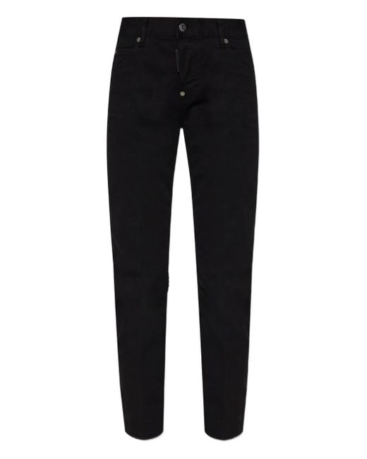 DSquared² Cropped Jeans in het Black