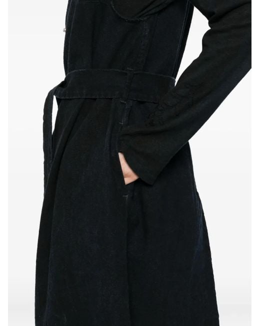 Kinyan Lam Black Hand Embroidery Sleeveless Coat