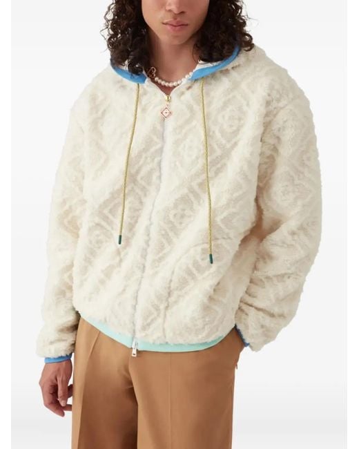 Casablanca White Shearling Jacket for men