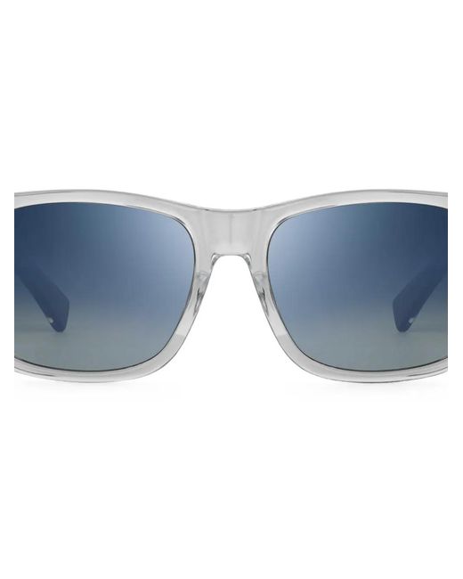 Bugatti Blue Rectangle-Frame Sunglasses for men