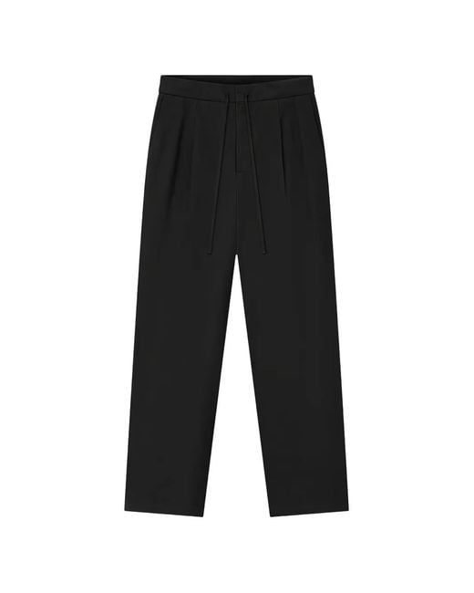 Fear Of God Black Drawstring Pleated Trousers for men