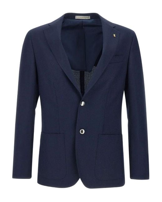 メンズ Corneliani ウール ジャケット Blue