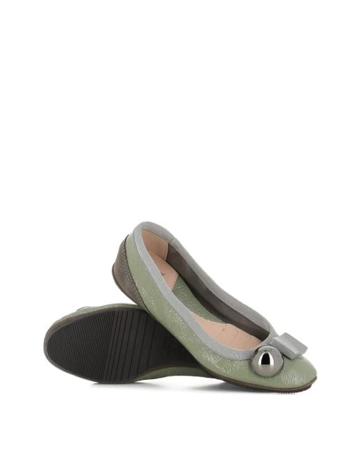 Dove Nuotano Gli Squali Gray Becky Appliqué Ballet Flats