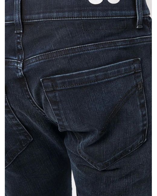 Dondup Blue Faded Slim-Fit Jeans for men