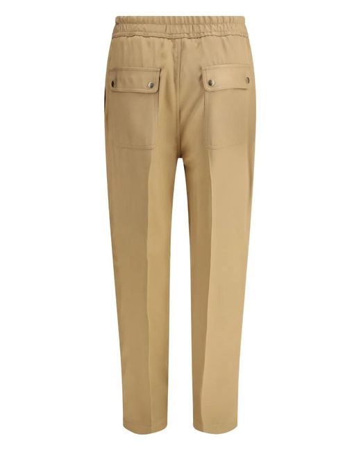True Royal Natural Drawstring-Zip Trousers