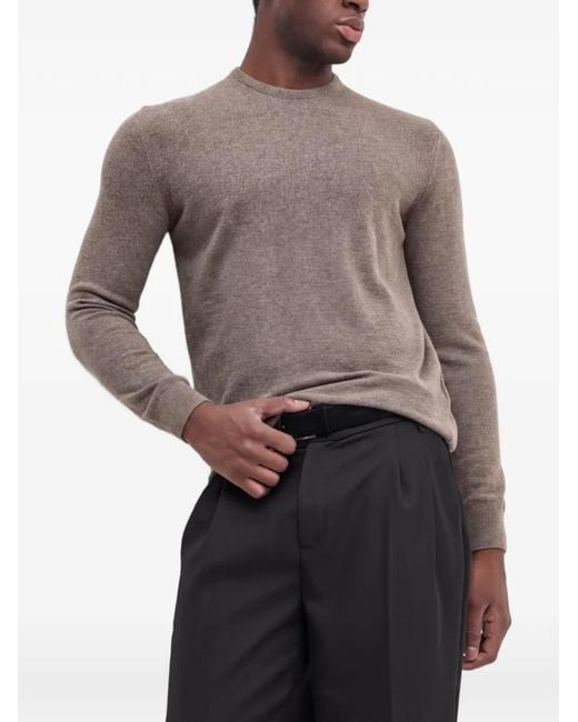 Barbour Gray Pull À Col Rond for men