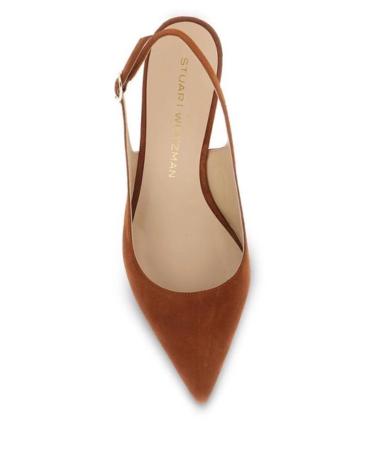 Stuart Weitzman Slingback Pumps in het Brown